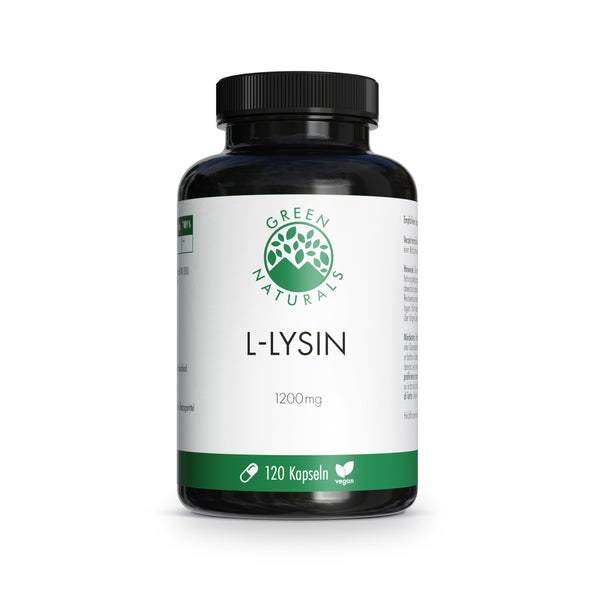 Green Naturals L-lysin 1200mg Hochdosiert Veg.kps. 120 St