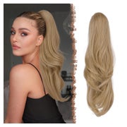 Pferdeschwanz Haarteil Clip 27 613A# Blond und Aschblond Gem 1 St