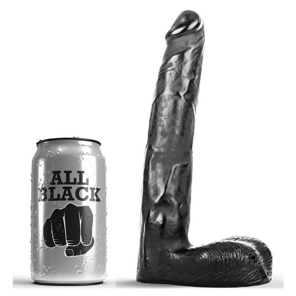 All Black - Dunkler Natur-Dildo