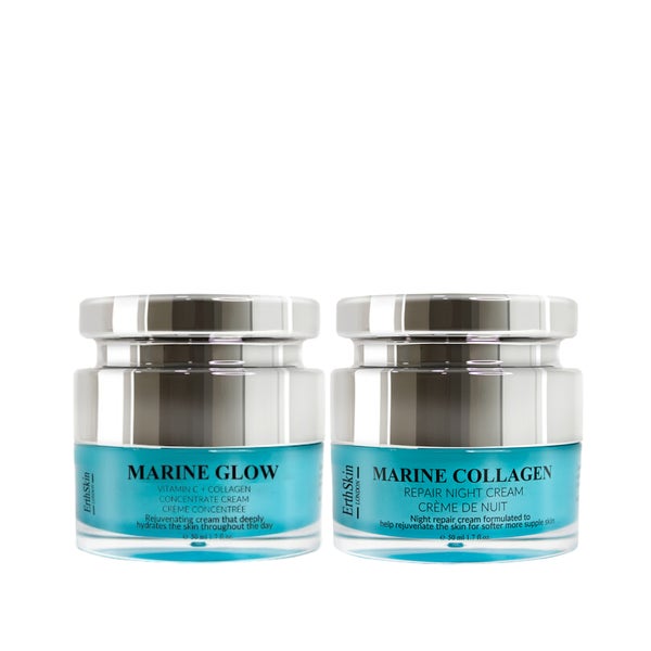 Marine Glow + Vitamin C-Konzentratcreme 
 Meereskollagen-Nachtcreme Set 1 St