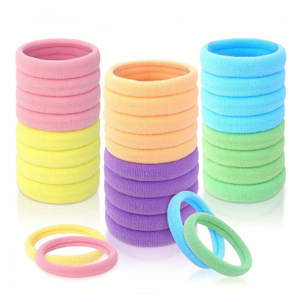 30er Haargummi Damen Baumwolle Zopfgummis Mädchen Elastisch 1 St