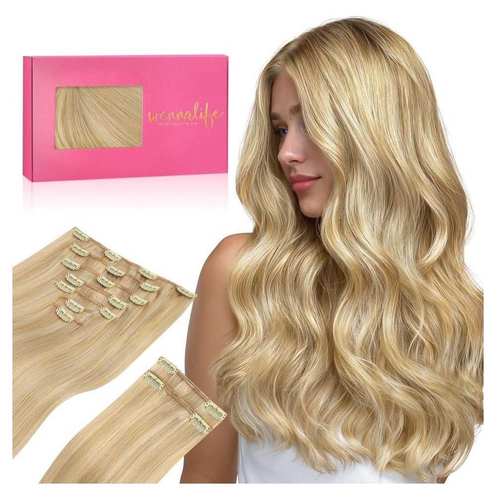 Clip In Extensions 45cm-150g #16 22 Hellblond Highlights Gol 1 St