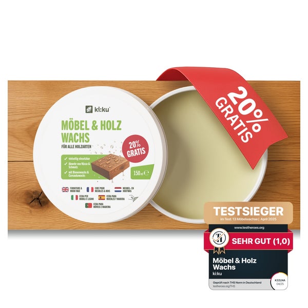 ki:ku Möbel & Holz Wachs 150 ml