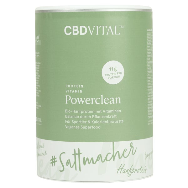 CBD VITAL Powerclean Proteinvitamin | Für den Stoffwechsel 300 g