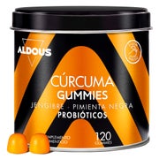 Aldous Bio - Kurkuma + Probiotika - 120 Gummibärchen 300 g