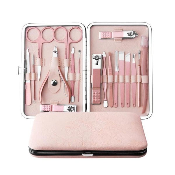 UNIQ 18-in-1 Maniküre- & Pediküre-Set für Nägel, Füße und Gesicht - Roségold