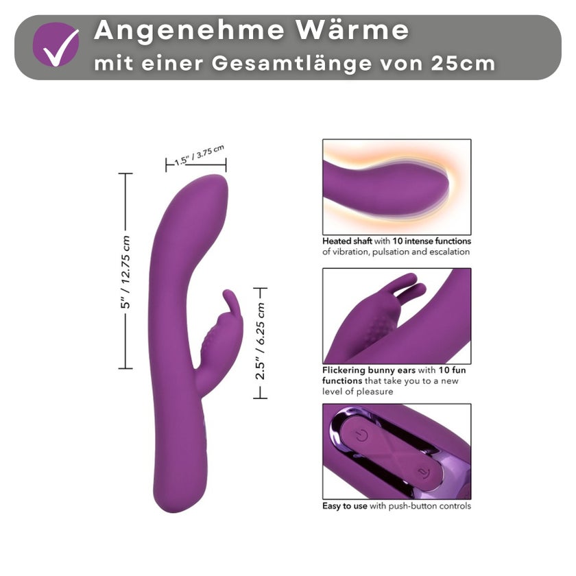 extreme anal butt plug Silikon Rabbit Vibrator mit Wärme Funktion main image 0