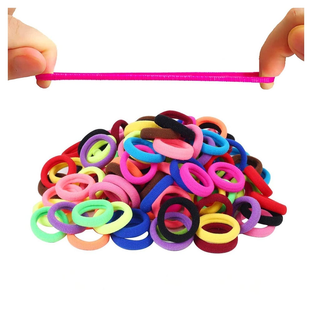 200 Stück Mini Haargummi Elastische Haarbänder Pferdeschwanz 1 St