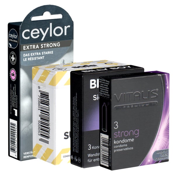 Special Gay Pack 1 – 15 extra starke Kondome für Analverkehr (15 Kondome) 17 St