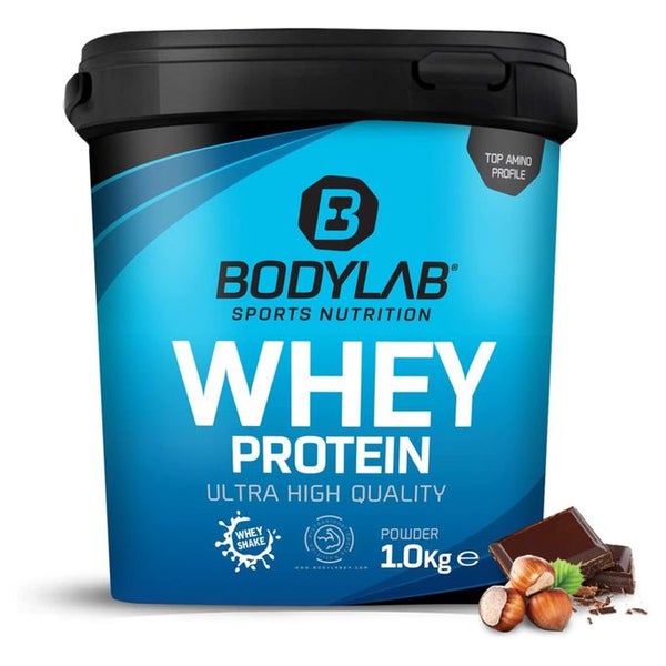 Bodylab24 Whey Protein Pulver, Haselnuss-Schokolade 1000 g