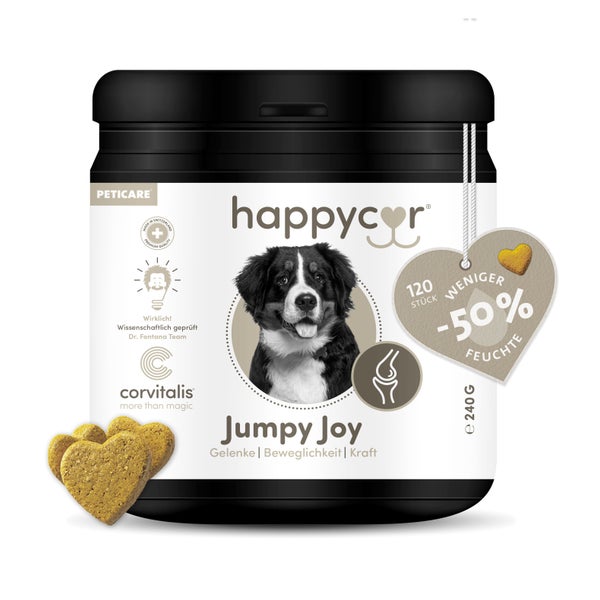 happycor® Jumpy Joy Gelenk-Funktionssnack für Hunde 240 g