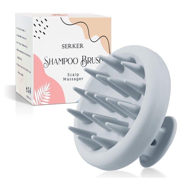 Kopfmassagebürste Shampoo Bürste Silikon Haarbürste Scalp Ma 1 St