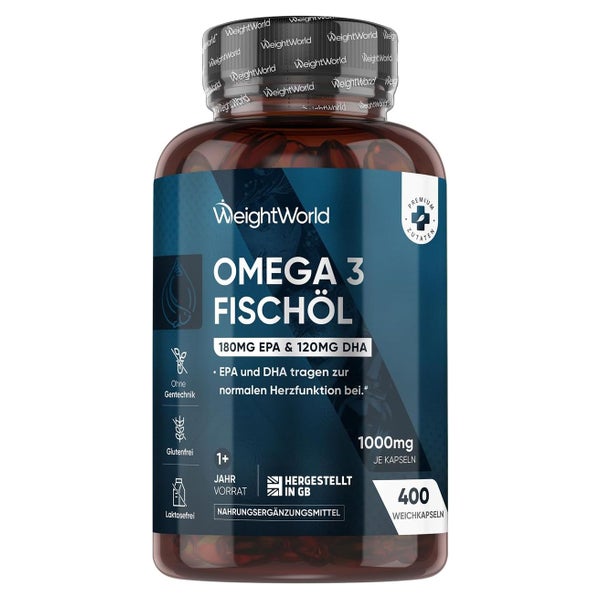 WeightWorld Omega 3 Fischöl V2602-7117 400 St