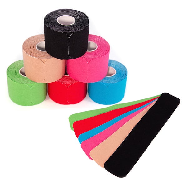 axion® Kinesiologie Tapes PRECUT Streifen, 6 Farben 6 St