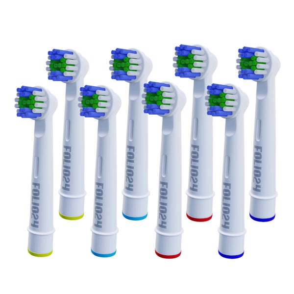 Folio24 - Aufsteckbürsten kompatibel mit Oral-B Zahnbürsten 8 St
