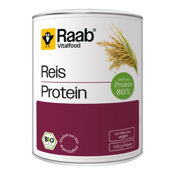 Raab Vitalfood Reisprotein Bio Pulver 125 g