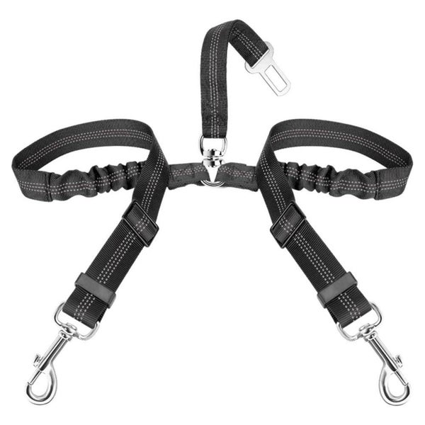 SlowTon Anschnallgurt Hund Auto 2 in 1 verhedderungsfreier S 1 St