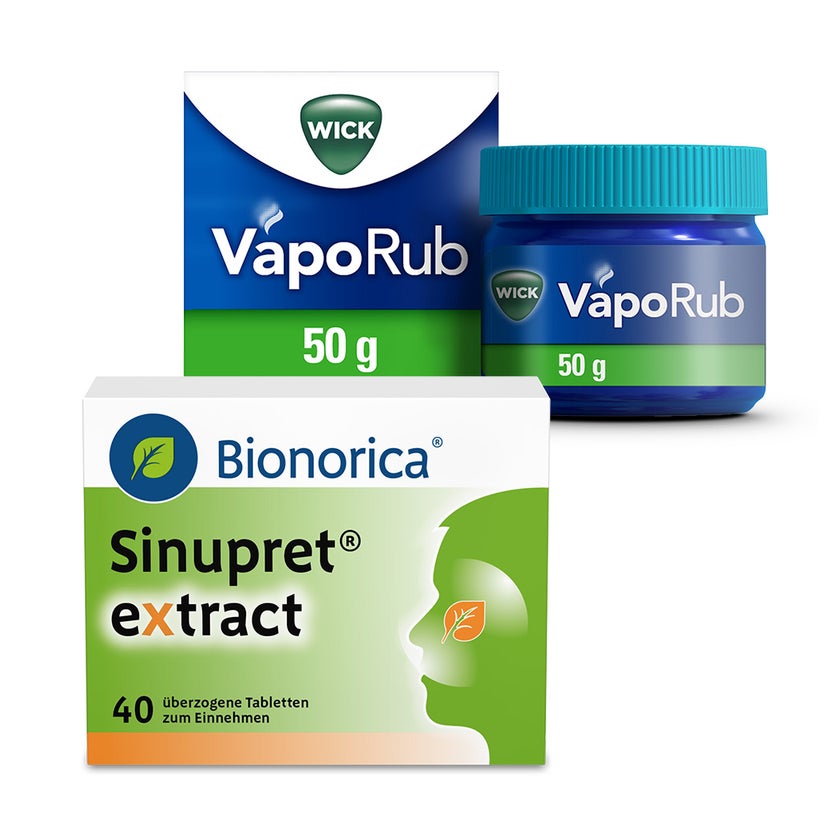 WICK VapoRub + SINUPRET extract 1 Set online kaufen