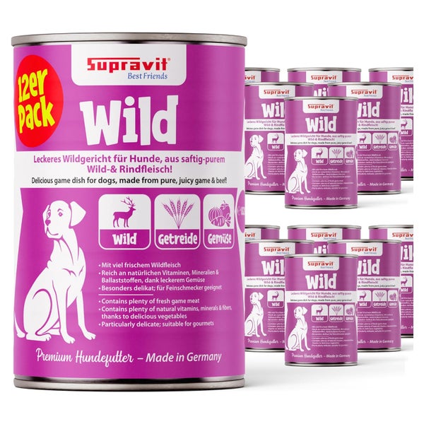 Supravit Hundenassfutter Wild 12 x 410g 4920 g