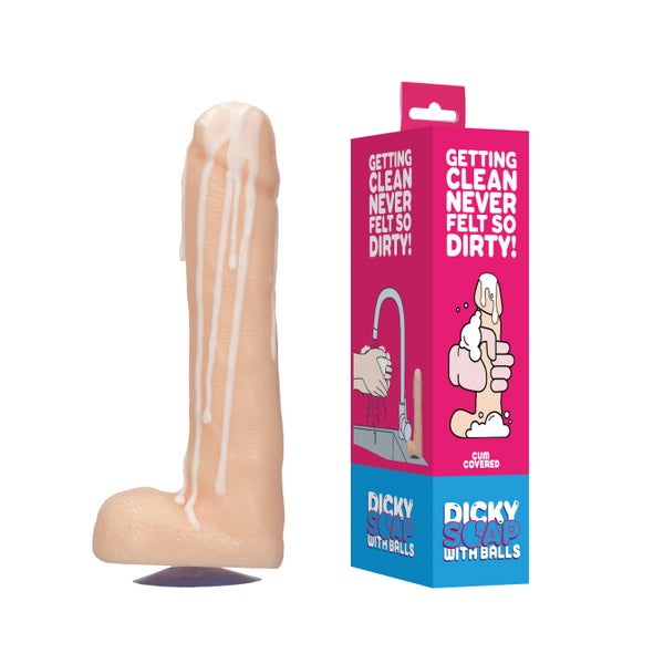 Shots - Penis-Seife mit Hoden - Spermabedeckt 1 St