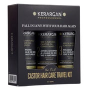 Kerargan - Reiseset gegen Haarausfall mit Rizinusöl 300 ml