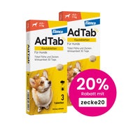 Produktabbildung: Adtab 225 mg für Hunde >5,5 Doppelpack 2X3 St