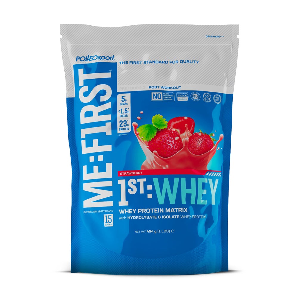 Polleo 1st Whey, 908 g, Strawberry 908 g