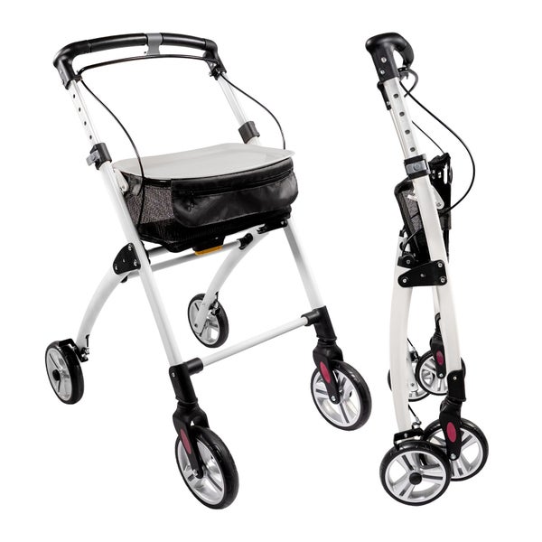 Lösch Reha Rollator Casa schmal für Wohnung & Innenbereich Weiß
