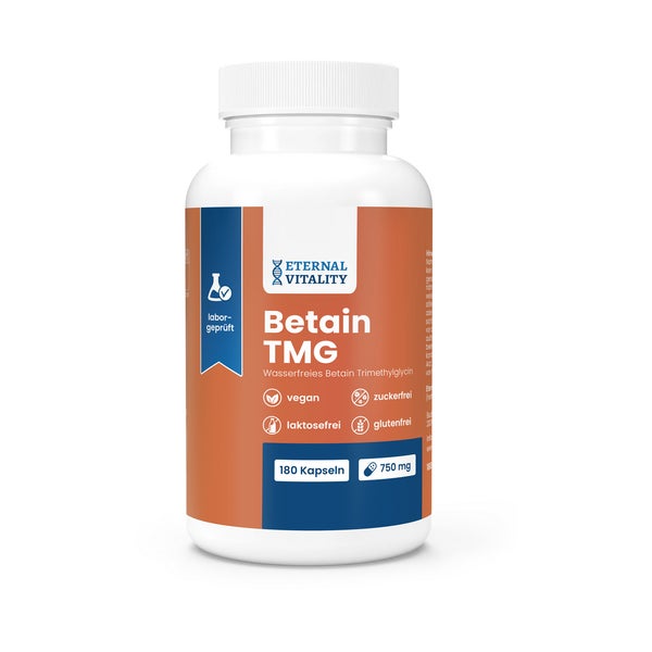 Betain Trimethylglycin (TMG) 750 mg Kapseln 540 St