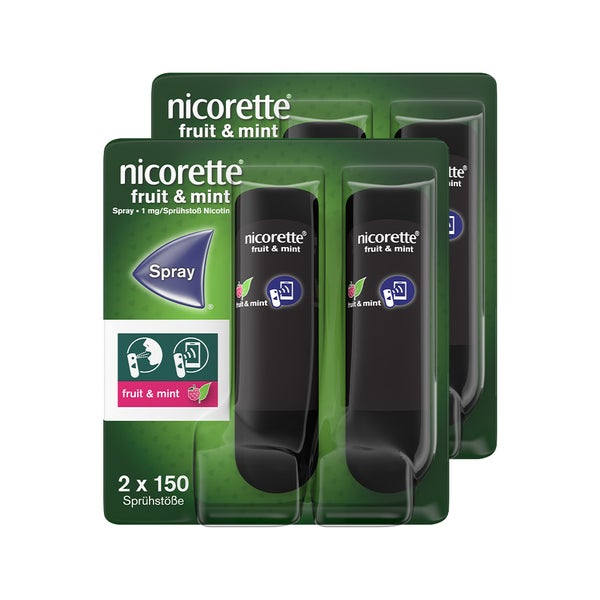 Nicorette Fruit & Mint Spray 4er Pack 600 Sp