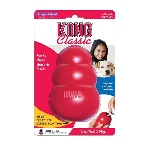 KONG Classic XL, rot - Kauspielzeug aus Naturkautschuk für Hunde 1 St