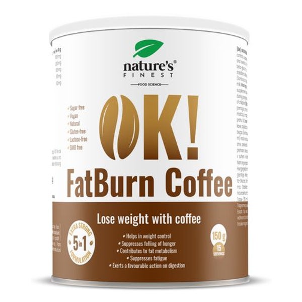 Nature's Finest OK!FatBurn Coffee - Kaffee zum Fettverbrennen 150 g