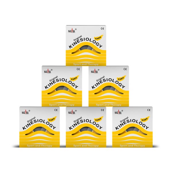 6x NASARA Kinesiologie Tape gelb - Box 6 St