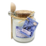 Florex Badesalz Eisblume im Glas mit Holzlöffel 300 g