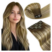 Extensions Clip in Echthaar Remy Balayage Braun 45cm-7PCS 4. 1 St