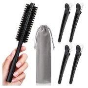 Kleine Runde Haarbürste 1,2 Zoll für Kurz Haar mit 4 Haarspa 1 St