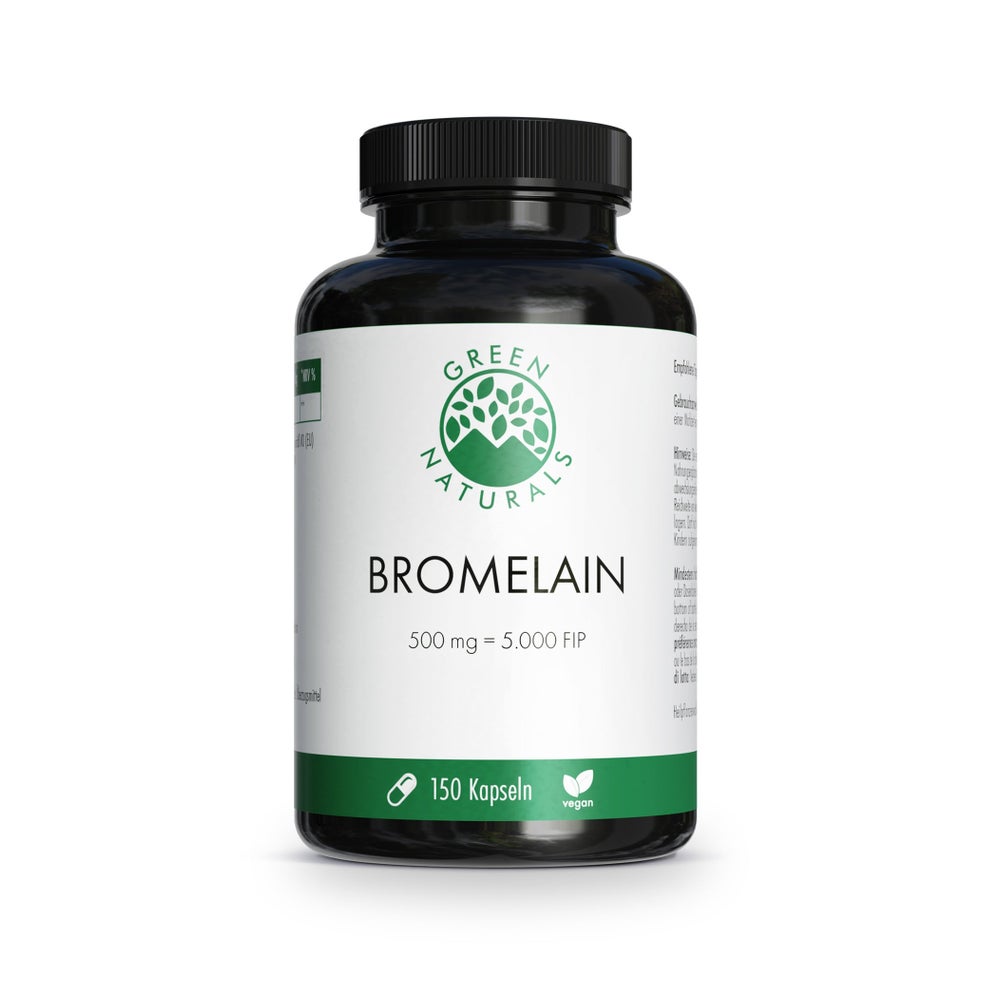 GREEN NATURALS Bromelain 500 mg mit 5000 FIP 150 St