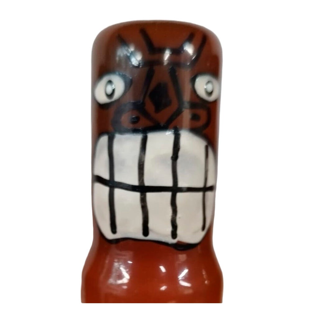 Scherzkondom «Tiki Totem Friki» – handbemaltes Kondom (1 Stück) 1 St