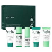 PURITO  Seoul Best Kit – Komplettes Hautpflegeset in Reisegröße | Hydratation, Beruhigung und Sonnenschutz 105 ml