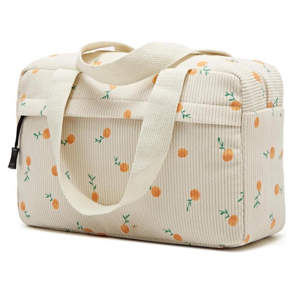 Kulturtasche Damen Cord Kosmetiktasche Makeup Reise Cherry b 1 St