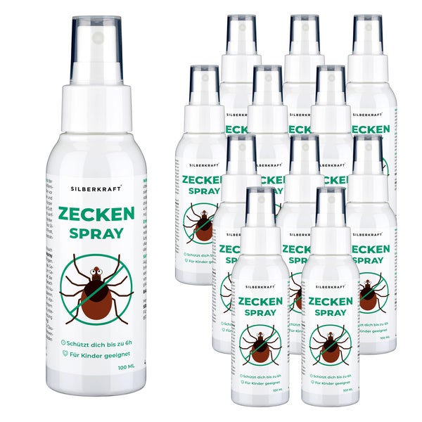 Silberkraft Zeckenspray Zeckenschutz 12 x 100 ml 1200 ml