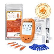 FORA 6 Connect Harnsäuremessgerät – Sonderausgabe (Orange) – mg/dl + 20 Teststreifen 1 St