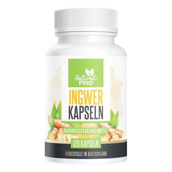 Natural Pro| Ingwer Kapseln | 1000mg Tagesdosis 120 St