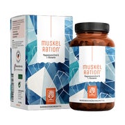 Magnesium Kapseln - Komplex aus Magnesiumcitrat & L-Glutamin mit Zink und Vitamin C - MUSKELRATION - 90 vegane Kapseln - NATURTREU® 90 St