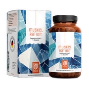 Produktabbildung: Magnesium Kapseln - Komplex aus Magnesiumcitrat & L-Glutamin mit Zink und Vitamin C - MUSKELRATION - 90 vegane Kapseln - NATURTREU® 90 St