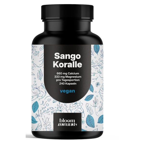 Sango Meereskoralle - 240 Kapseln - Bloom Naturals 240 St