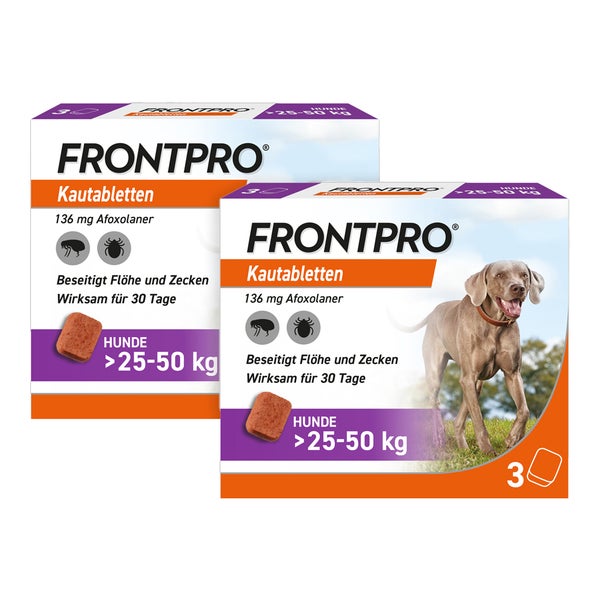 FRONTPRO HUND 136mg L >25-50 KG 2X3 St