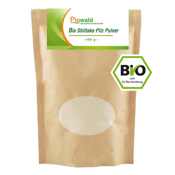 Piowald BIO Shiitake Pilz Pulver 100 g