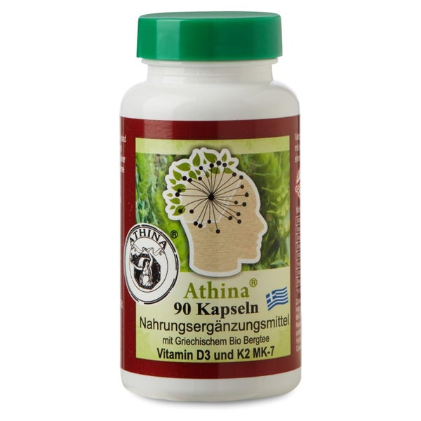 Athina® Griechisches Eisenkraut Vitamin D3 und K2 MK-7 90 St