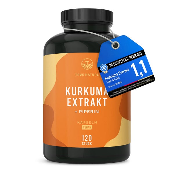 Kurkuma Kapseln - 350mg Kurkuma Extrakt (332mg Curcuminoide) 120 St